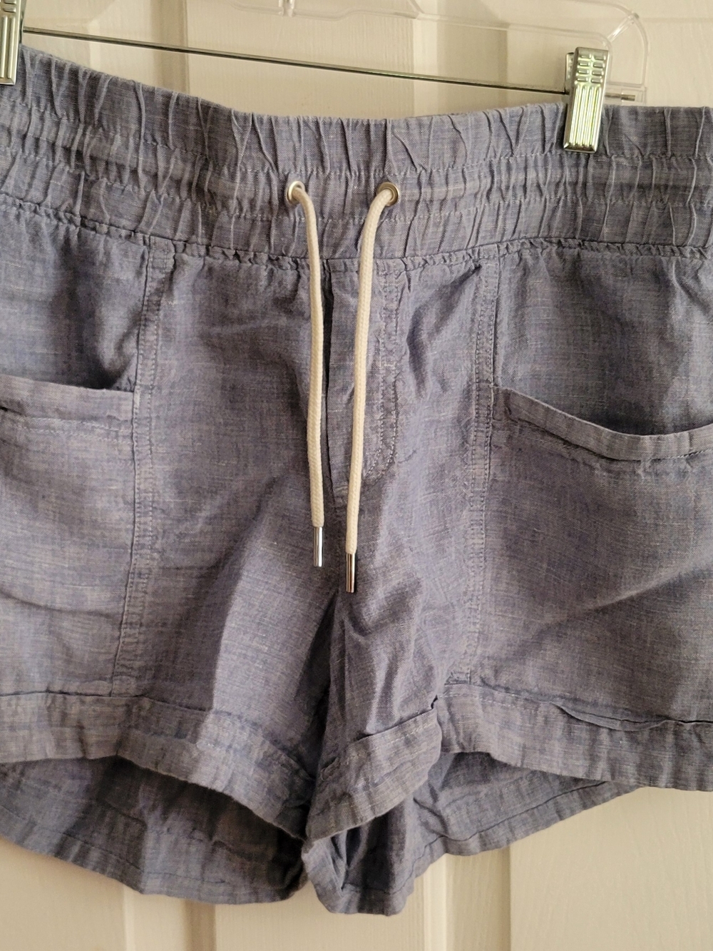 Athleta Light Chambray Drawstring Shorts